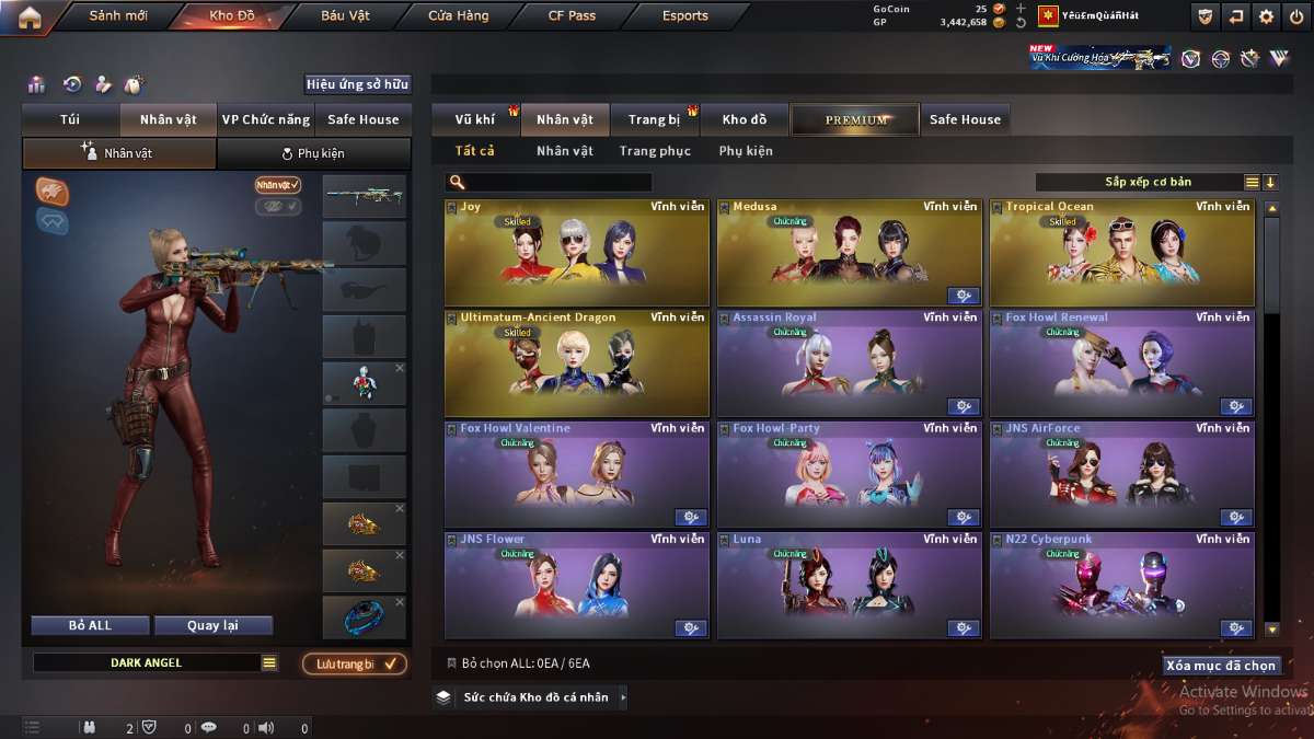 shop acc cf uy tin gia re